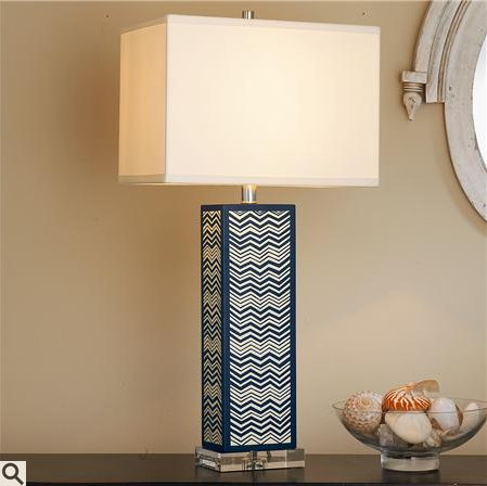 chevron column table lamp from shades of light