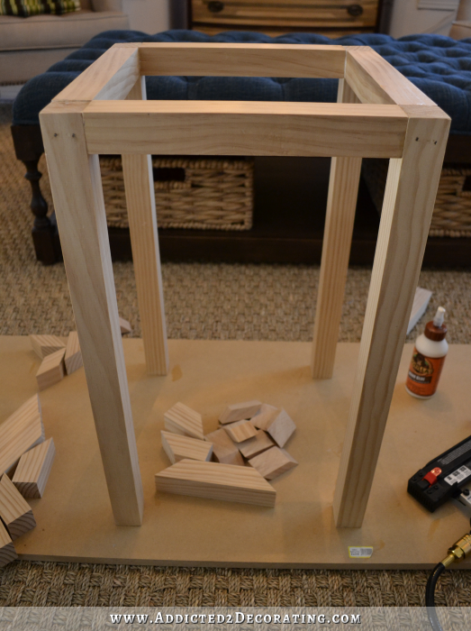 DIY Side Table With Greek Key Base - 15
