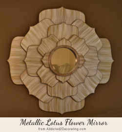 lotus flower mirror- small