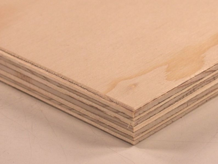 MDF vs. plywood - view of the edge of plywood