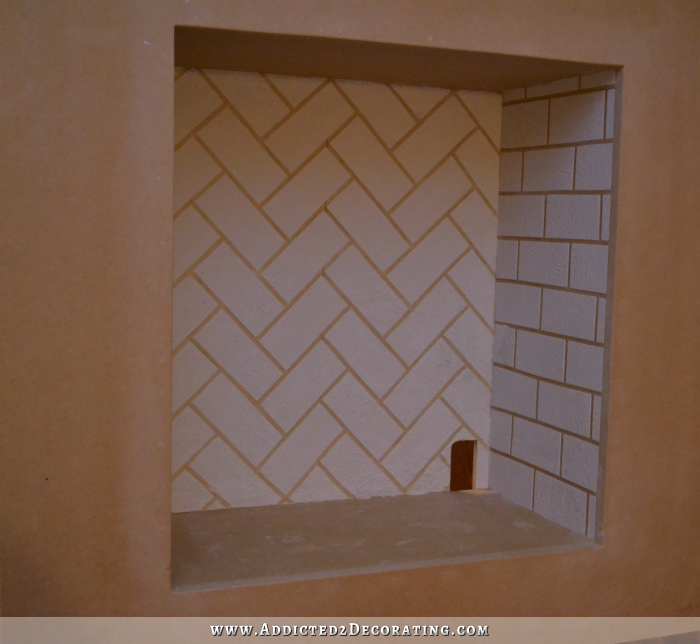 DIY Fireplace Part 3 – Creating A Faux Brick Fire Box With Drywall Joint Compound