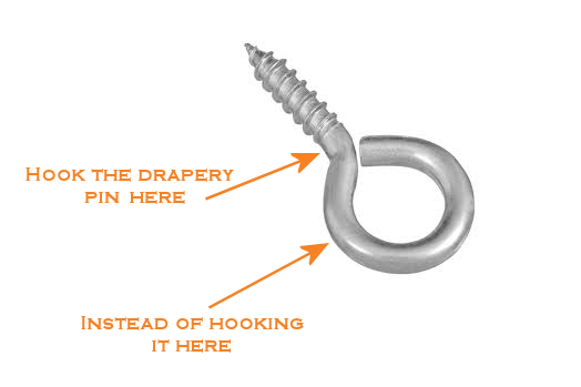 drapery hook
