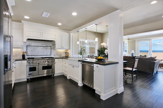 kitchen by premier home staging and interiors, via houzz