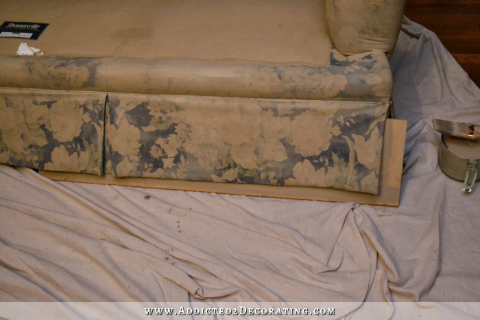 I Painted My Sofa Before After