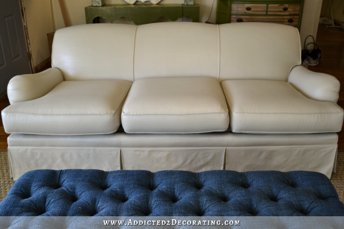 I Painted My Sofa Before After, Can You Spray Paint Leather Sofa