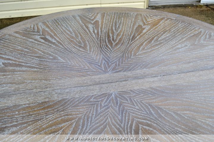 Cerused oak table top