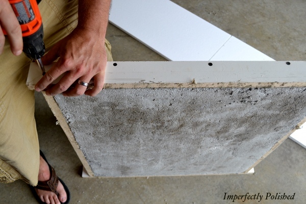 concrete countertop mold for pre cast countertops, from Imperfectly Polished blog