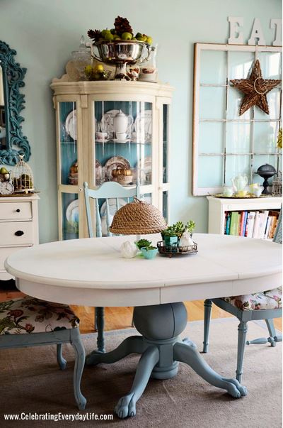 dining table makeover - after - celebrating everyday life