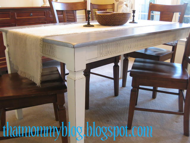 dining table makeover - after - that mommy blog