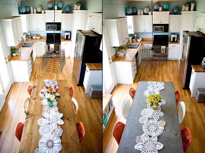 dining table makeover - before and after - kara paslay designs