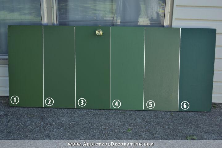 Searching For The Perfect Kitchen Cabinet Green (the first six color options)