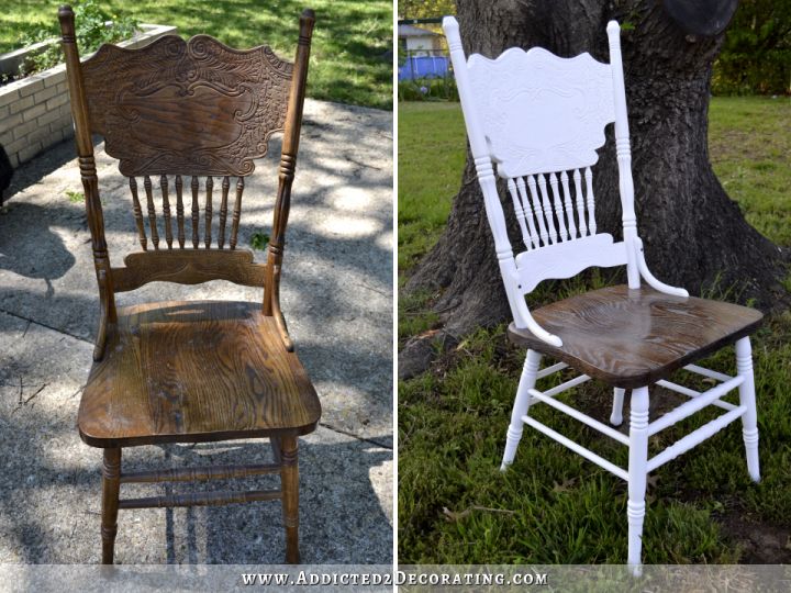 pressback chair makeover - 13