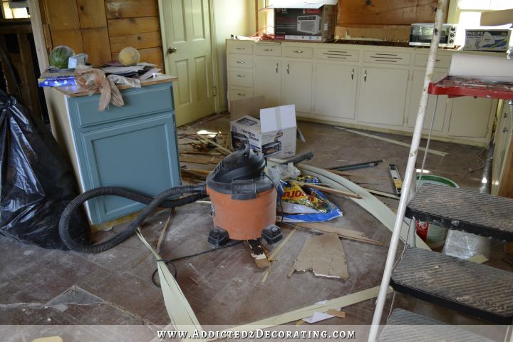 remodeling depression - mess in the breakfast room 2