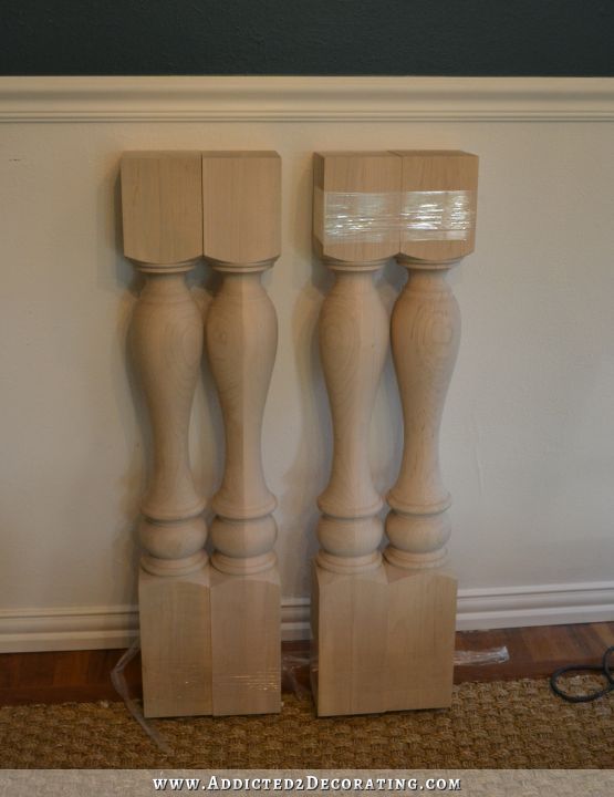 wood legs for kitchen
