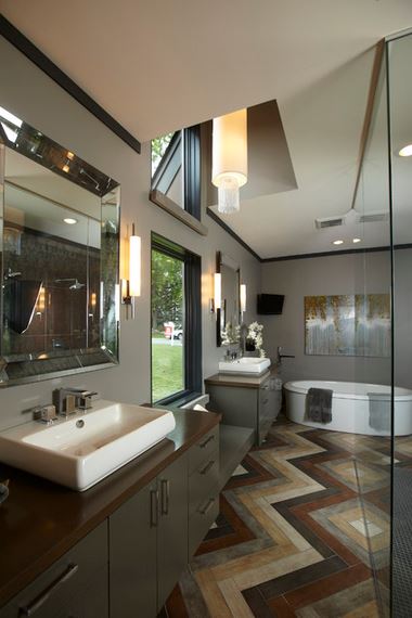 hardwood floor pattern - herringbone 1