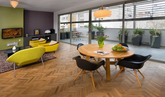 hardwood floor pattern - herringbone 2