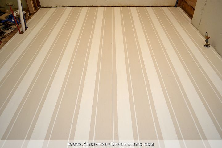 painted striped hardwood floor - version 2 - 1