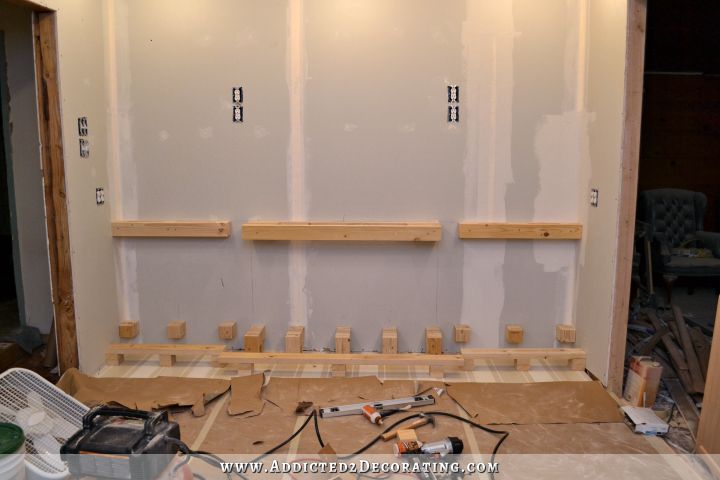 wall of cabinets -- cabinet installation - 6