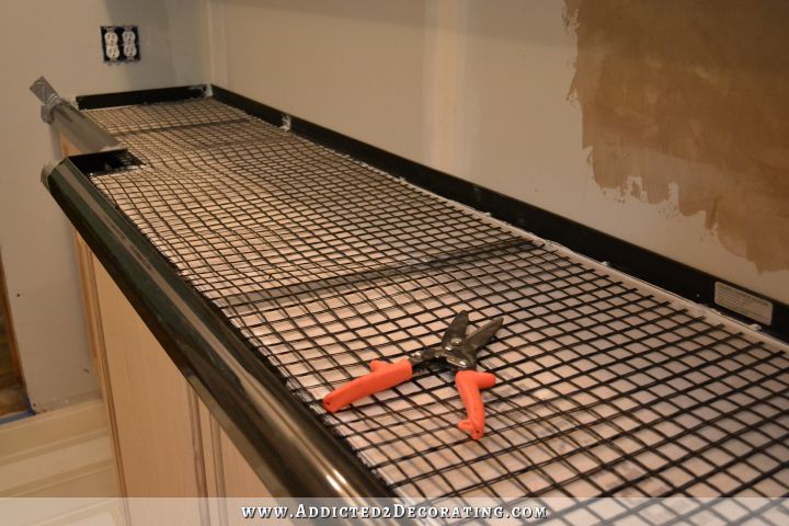 DIY Pour In Place Concrete Countertops - Part 1 - Addicted 2 Decorating®