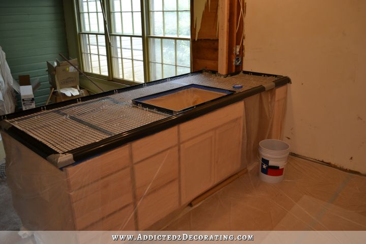 DIY Pour In Place Concrete Countertops - Part 2 - Addicted 2 Decorating®