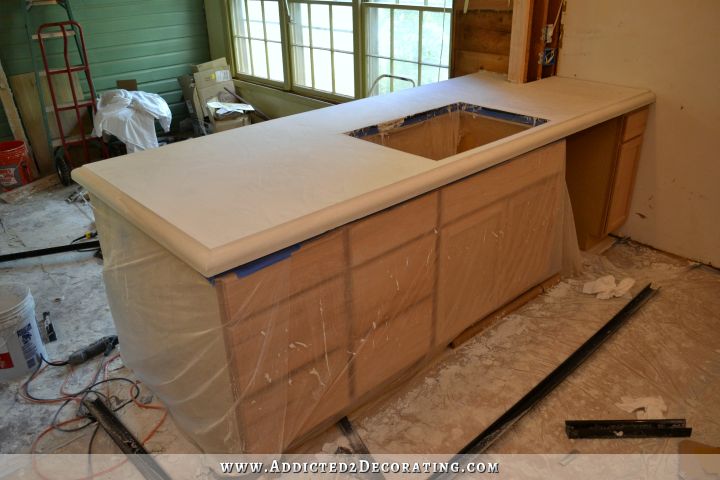 DIY concrete countertops 49