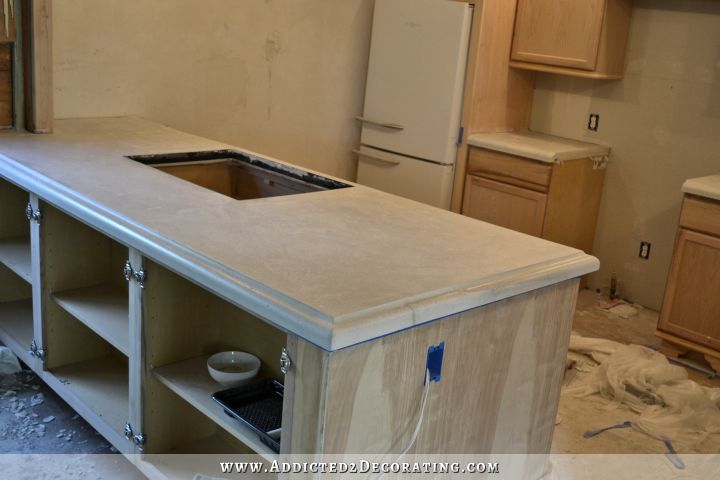 DIY concrete countertops 56