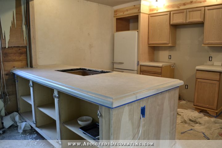 DIY Concrete Countertops (Finishing Steps & Total Cost)