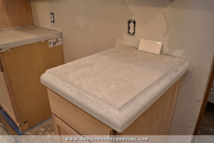 DIY Concrete Countertops (Finishing Steps & Total Cost)