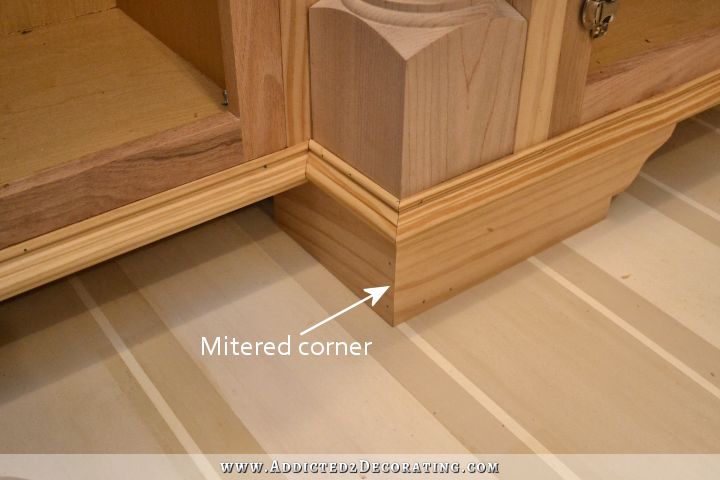 Make your own decorative feet for stock cabinets - 10