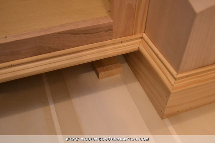 Make your own decorative feet for stock cabinets - 11
