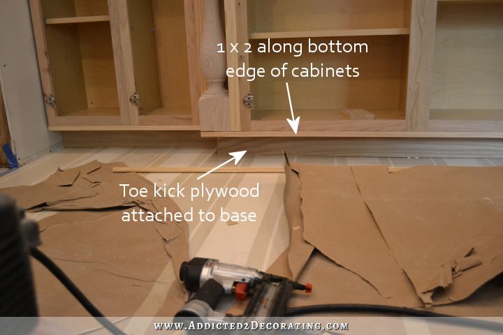 Make your own decorative feet for stock cabinets - 4