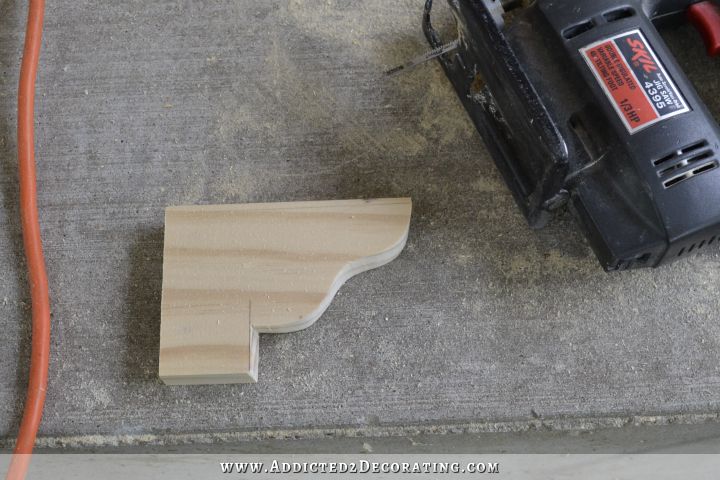 Make your own decorative feet for stock cabinets - 6