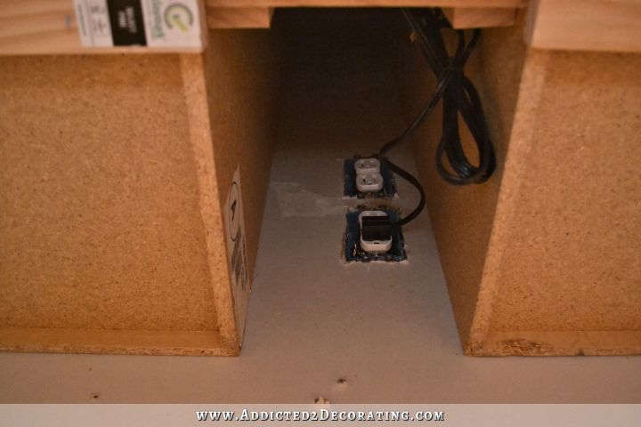 outlets for sconces and undercabinet lighting