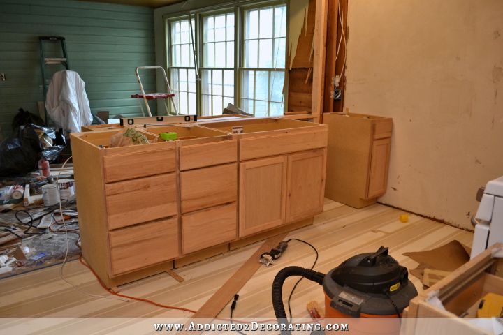 Peninsula Cabinet Installation — Almost Finished!