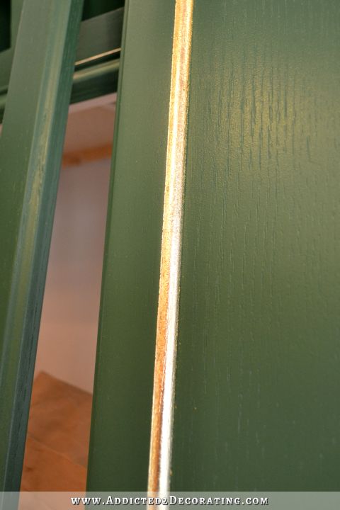 Gold leaf detail on kitchen cabinet doors - 10