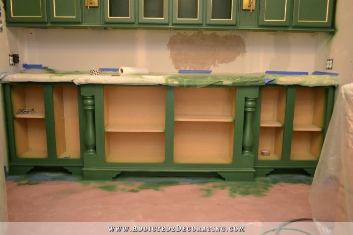 bottom cabinets painted 4