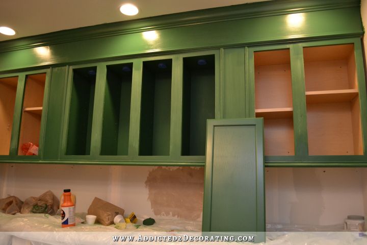 painting unfinished oak kitchen cabinets 13