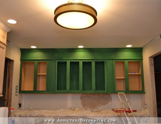 Green kitchen cabinets -- Derbyshire from Sherwin Williams