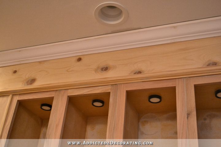 prepping unfinished oak cabinets for paint - 6