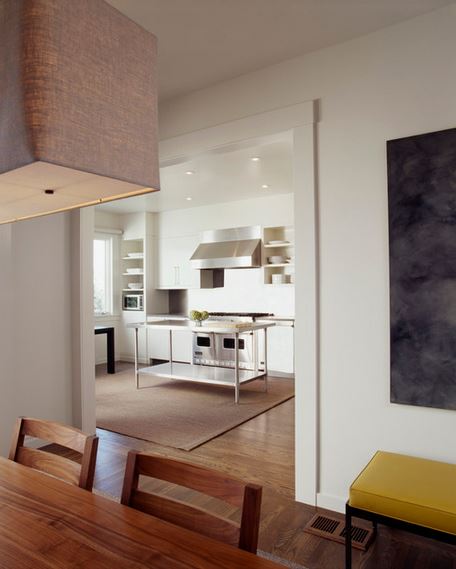 door trim idea - dining room and kitchen by Cary Bernstien Architect via Houzz