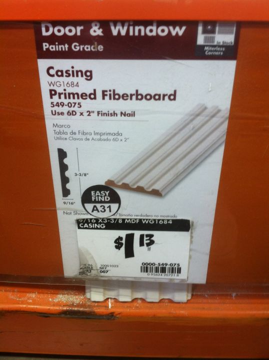 door trim idea - fancy door casing from Home Depot