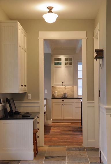 door trim idea - hallway by Warmington & North, via Houzz