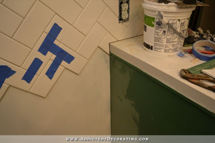 herringbone subway tile backsplash 28