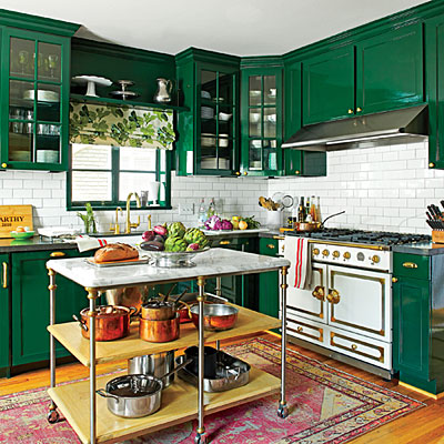 kitchen by bailey at peppermint bliss, via Southern Living