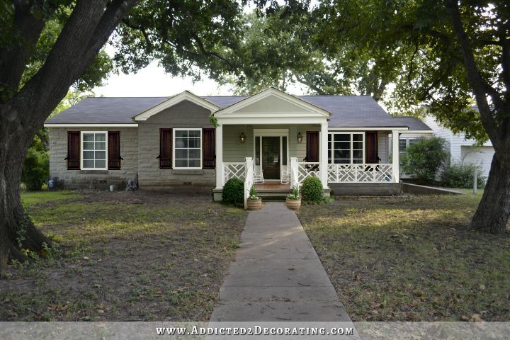 one year house tour - exterior front potential plans