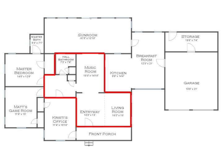 One Year Housiversary Tour (Past, Present, and Future Plans) – Living Room, Music Room, Hallway, and Hallway Bathroom