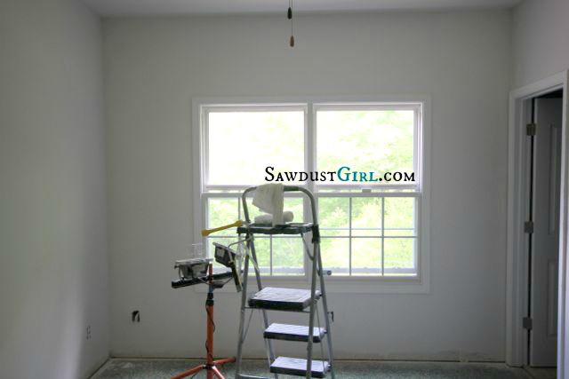 trim ideas - add trim to windows around builder trim to add elegance, via Sawdust Girl - before