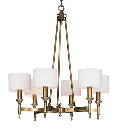 Farrah chandelier in natural aged brass from Joss & Main