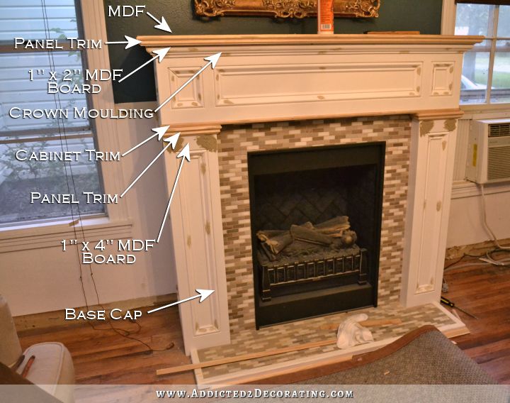 Fireplace makeover - from Craftsman to Traditiona - 2