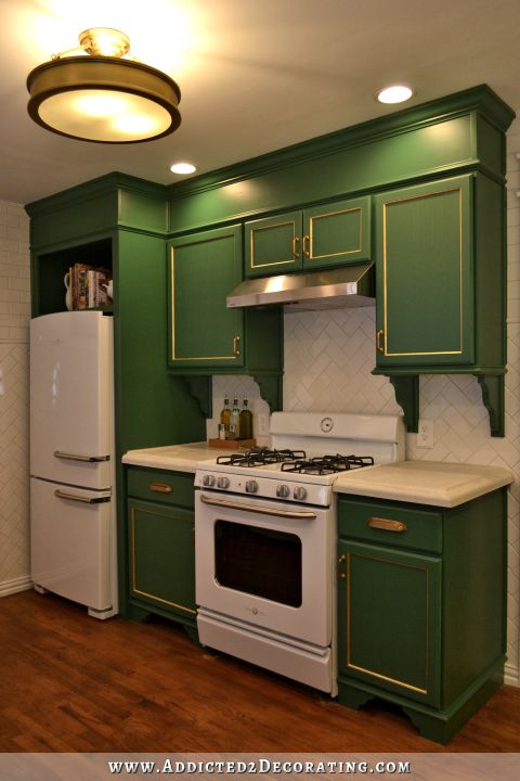 kitchen after - refrigerator wall